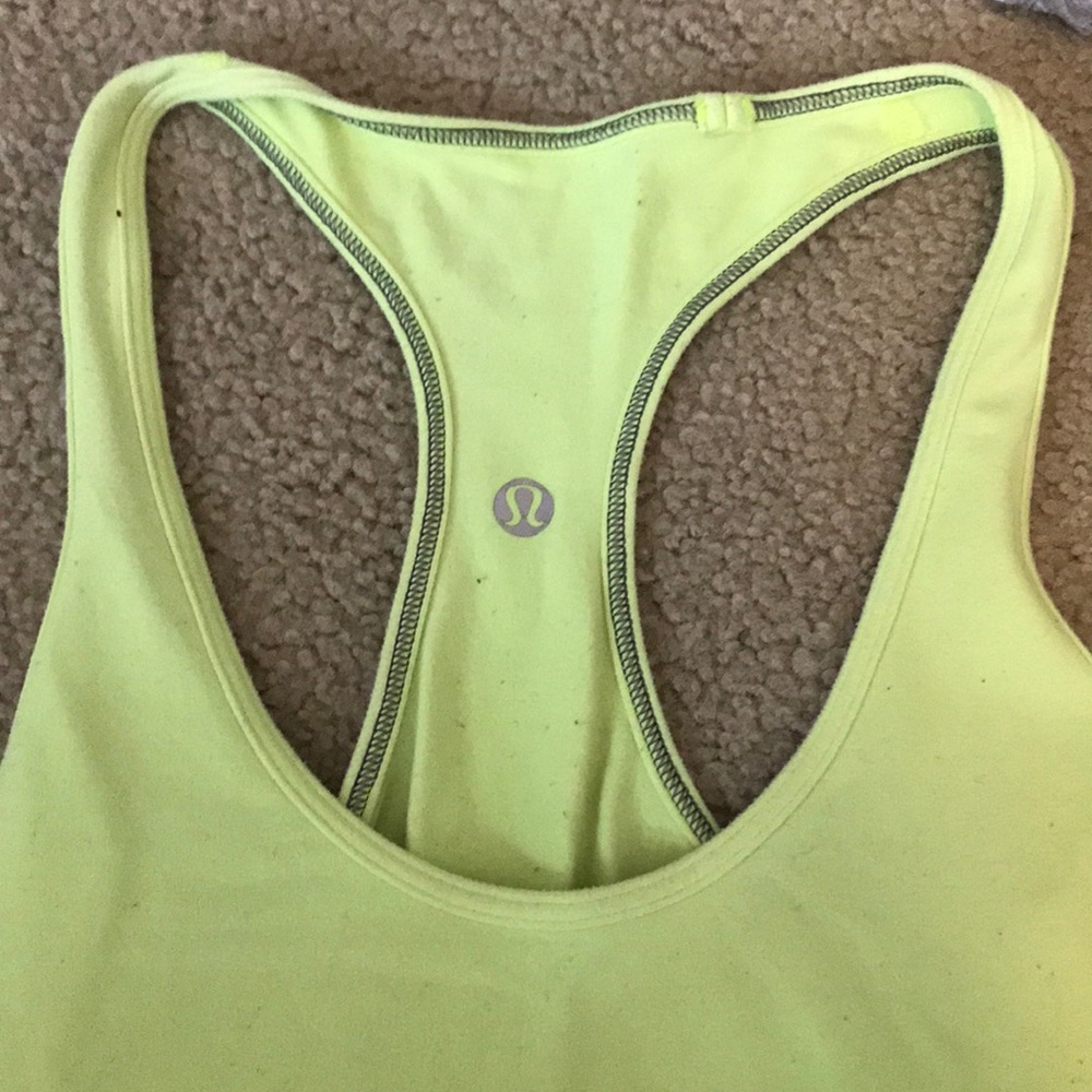 Yellow Lululemon tank top